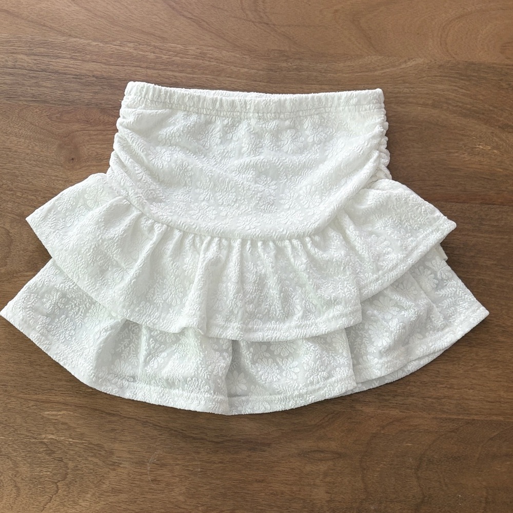 SHEIN White Textured Mini Skirt